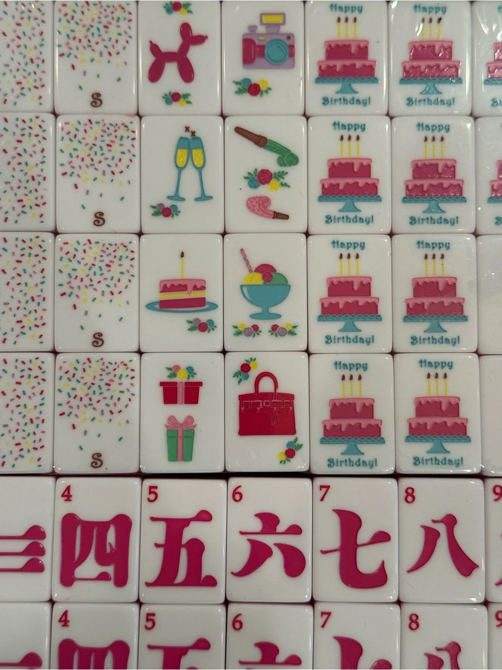 American Mahjong Tiles with Yellow Zipper Pouch - Picture 7 of 14